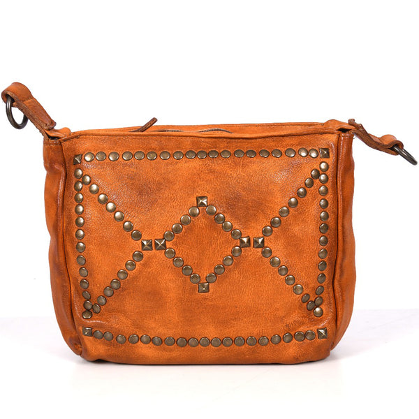 Never Mind Nmbgr107Tan Cross Body I Vintage Handmade Genuine Cowhide by Hilason – Cowboy and equestrian accessories
