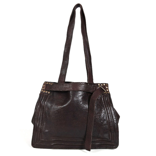 Never Mind Nmbgr110Db Tote Vintage Handmade Genuine Cowhide Leather by Hilason – Cowboy and equestrian accessories