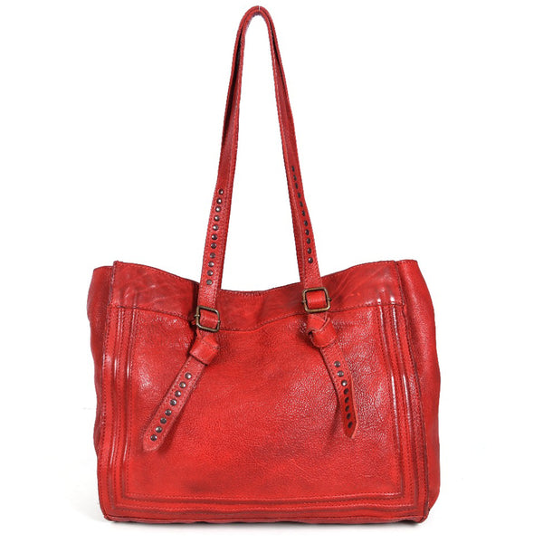 Never Mind Nmbgr111Brd Tote Vintage Handmade Genuine Cowhide Leather by Hilason – Cowboy and equestrian accessories