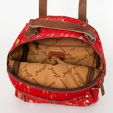 American Darling Backpack Hand Tooled Hair on Genuine Leather Western Women Bag | for Laptop School Purse Travel