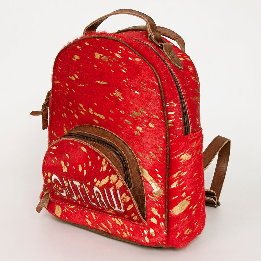American Darling Backpack Hair on Genuine Leather Western Women Bag | for Laptop School Purse Travel - Uhorse