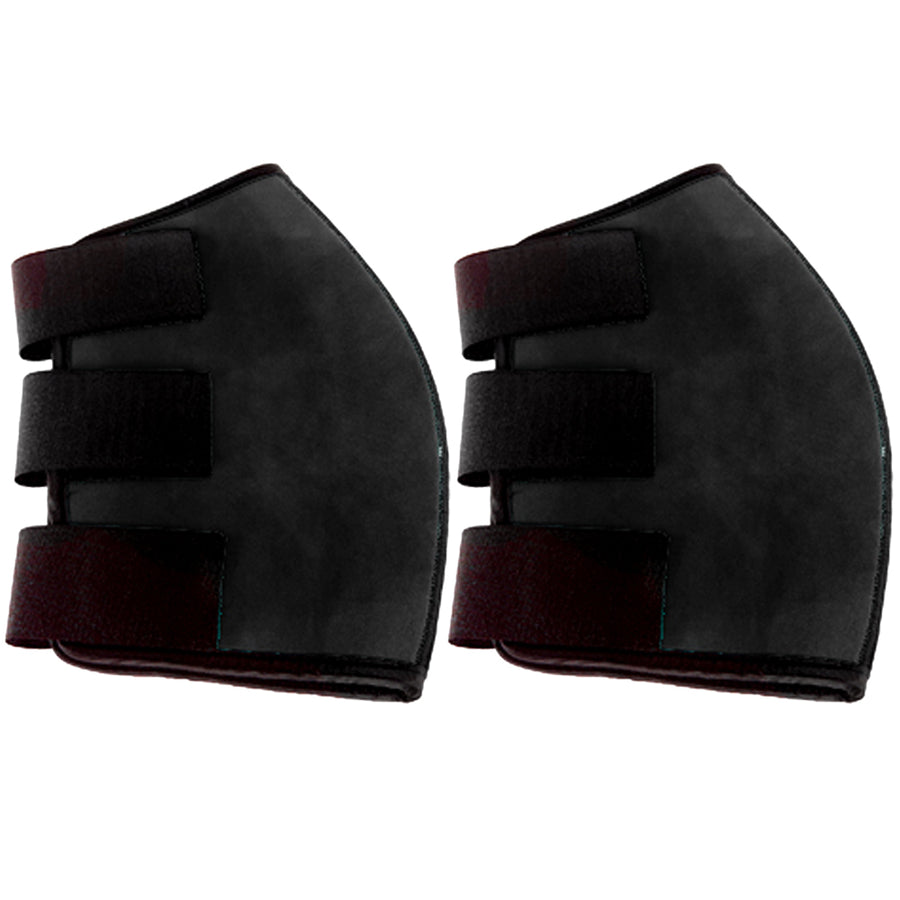 Hilason Neoprene Hock Sweat Boots Horse Size Strengthens Protects Black Pair - Uhorse