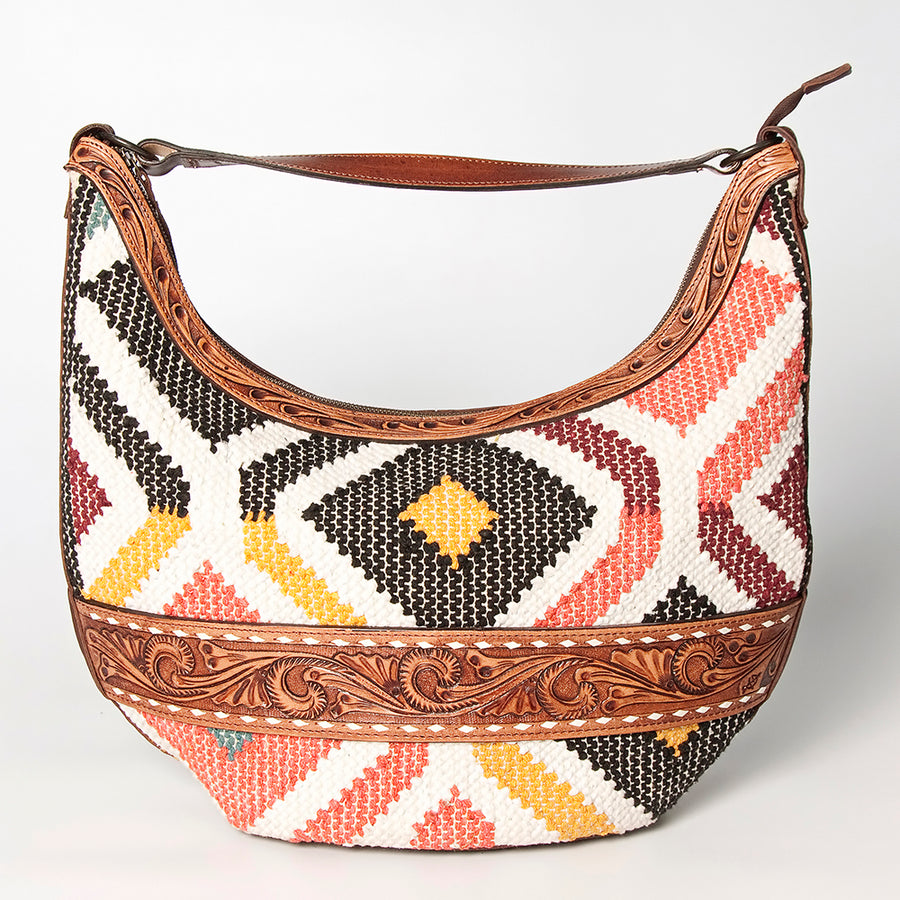 American Darling Hobo Hand Tooled Saddle Blanket Genuine Leather Western Women Bag | Handbag Purse Bags for Cute