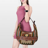 American Darling Hobo Hand Tooled Saddle Blanket Genuine Leather Western Women Bag | Handbag Purse Bags for Cute