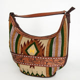 American Darling HOBO Hand Tooled Hair-on Genuine Leather women bag western handbag purse