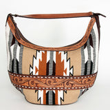 American Darling HOBO Hand Tooled Hair-on Genuine Leather women bag western handbag purse