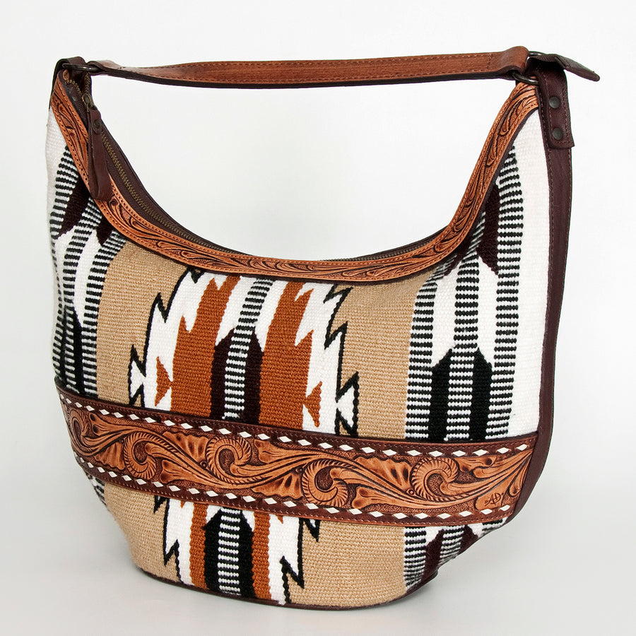 American Darling Hobo Hand Tooled Saddle Blanket Genuine Leather Western Women Bag | Handbag Purse Bags for Cute - Uhorse