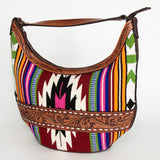 American Darling HOBO Hand Tooled Hair-on Genuine Leather women bag western handbag purse