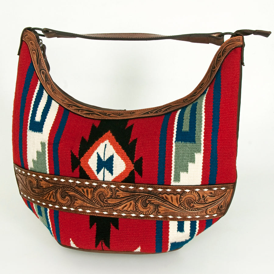 American Darling Hobo Hand Tooled Saddle Blanket Genuine Leather Western Women Bag | Handbag Purse Bags for Cute - Uhorse