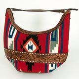 American Darling HOBO Hand Tooled Hair-on Genuine Leather women bag western handbag purse