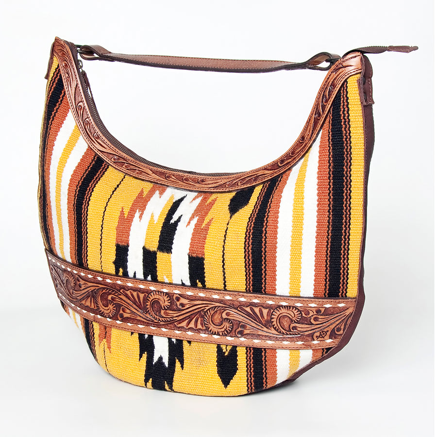 American Darling Hobo Hand Tooled Saddle Blanket Genuine Leather Western Women Bag | Handbag Purse Bags for Cute - Uhorse