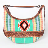 American Darling ADBGZ310N Hobo Hand Tooled Saddle Blanket Genuine Leather women bag western handbag purse