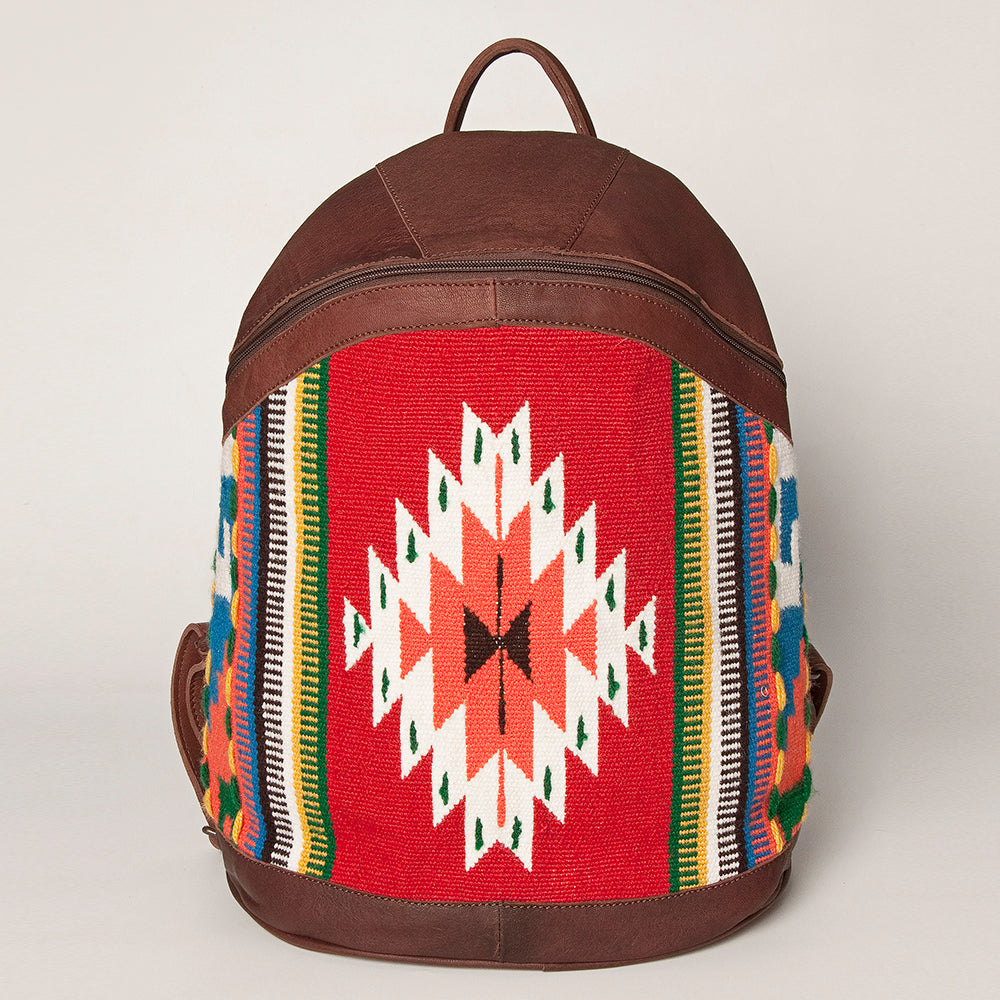 American Darling Backpack Saddle Blanket Fabric Genuine Leather Western Women Bag | Backpack for Women | Laptop Backpack |Backpack Purse | Travel Backpack