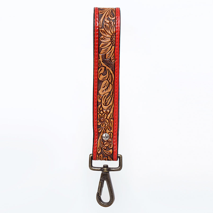 American Darling Hand Tooled Genuine Leather Handle Strap for Wristlet Bag Phone Wrist Keychain Wallet Purse Clutch Cellphone
