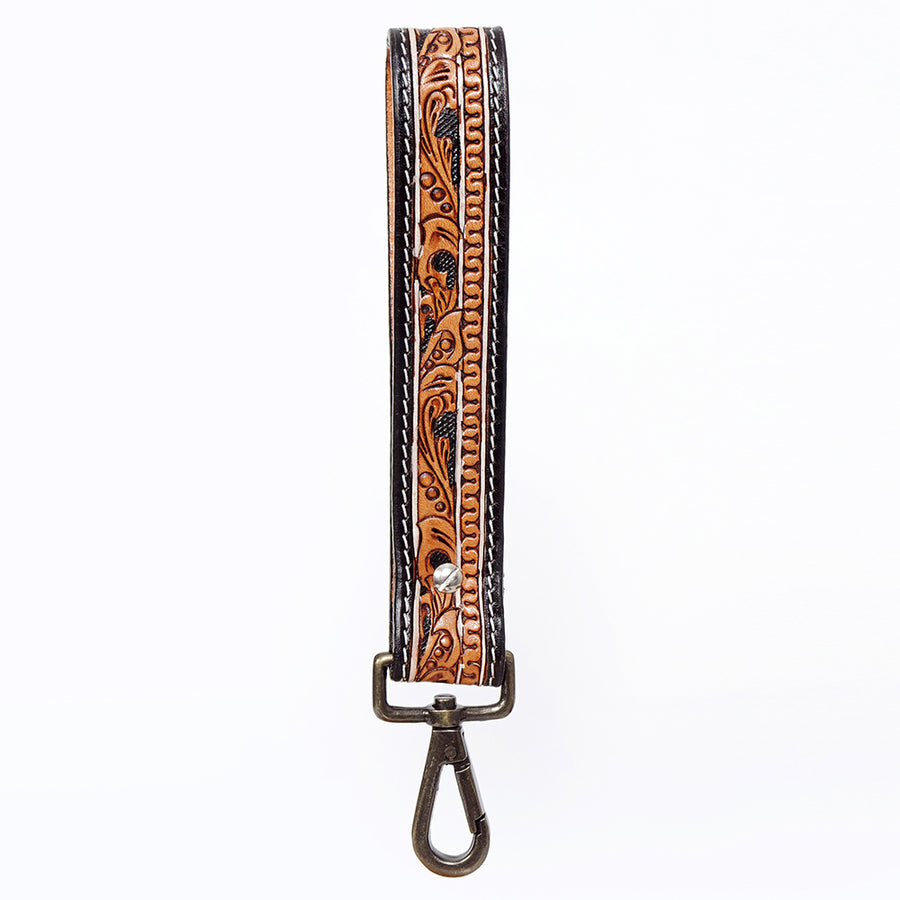 American Darling Hand Tooled Genuine Leather Handle Strap for Wristlet Bag Phone Wrist Keychain Wallet Purse Clutch Cellphone