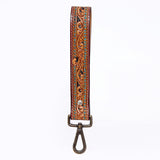 American Darling ADWSF110 Hand Tooled Genuine Leather Handle Strap For Wristlet Bags