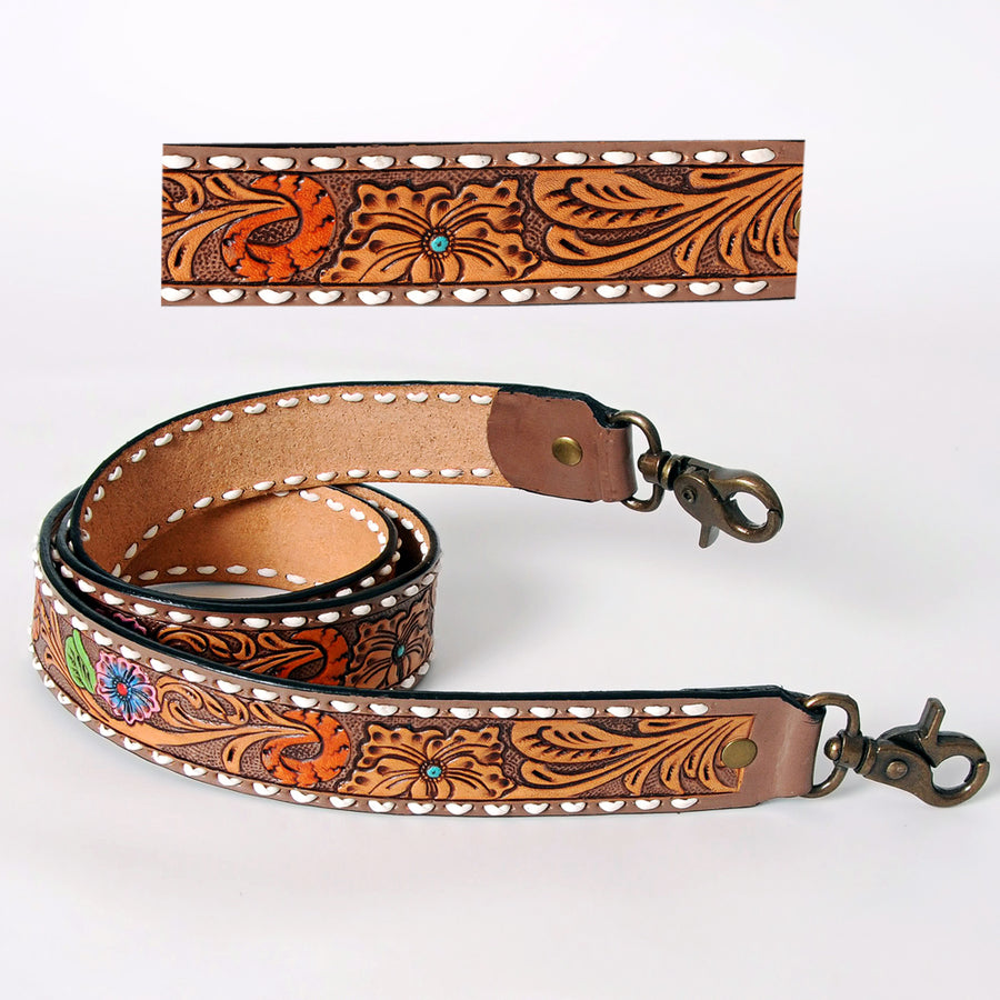 American Darling ADSTF162 Hand Tooled Genuine Leather Crossbody Handle by Hilason – Cowboy and equestrian accessories