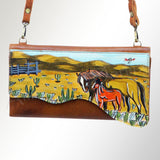 American Darling ADBGM179AR30 Small Crossbody Genuine Leather women bag western handbag purse