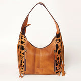 American Darling ADBGA224 Hobo Hand Tooled Hair-On Genuine Leather Women Bag Western Handbag Purse