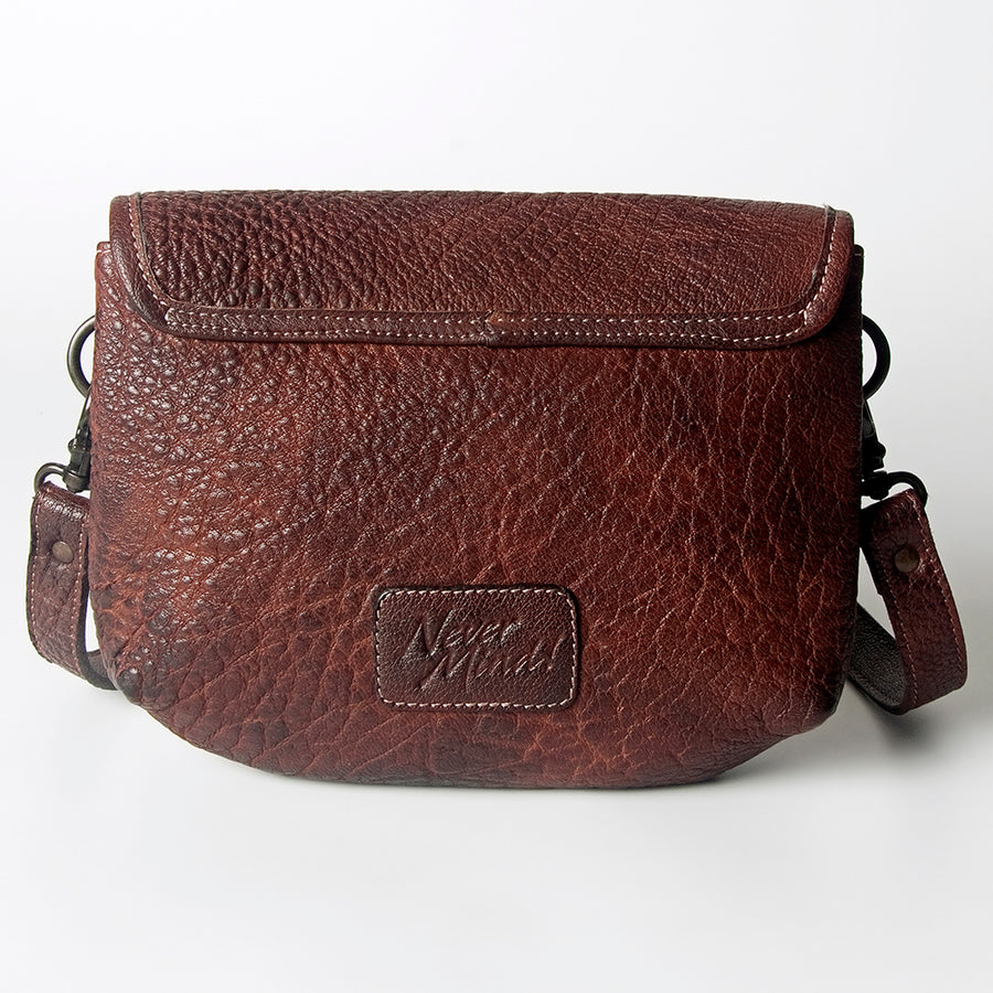 Never Mind Nmbgz108C Envelope Vintage Handmade Genuine Cowhide Leather Women Bag Western Handbag Purse