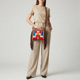 American Darling Signature Crossbody Hand Tooled Saddle Blanket Genuine Leather women bag western handbag purse