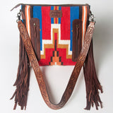 American Darling ADBGZ554 Signature Crossbody Hand Tooled Saddle Blanket Genuine Leather women bag western handbag purse