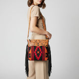 American Darling Signature Crossbody Hand Tooled Saddle Blanket Genuine Leather women bag western handbag purse