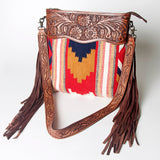 American Darling Signature Crossbody Hand Tooled Saddle Blanket Genuine Leather women bag western handbag purse