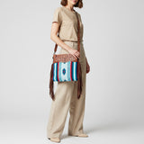 American Darling Signature Crossbody Hand Tooled Saddle Blanket Genuine Leather women bag western handbag purse