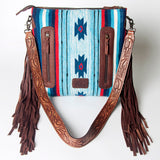 American Darling ADBGZ557 Signature Crossbody Hand Tooled Saddle Blanket Genuine Leather women bag western handbag purse