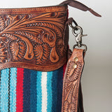 American Darling Signature Crossbody Hand Tooled Saddle Blanket Genuine Leather women bag western handbag purse
