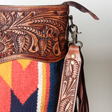 American Darling Signature Crossbody Hand Tooled Saddle Blanket Genuine Leather women bag western handbag purse