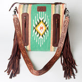 American Darling Cross Body Hand Tooled Saddle Blanket Genuine Leather Western Women Bag Handbag Purse | Crossbody for Cute