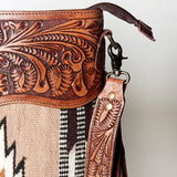 American Darling Signature Crossbody Hand Tooled Saddle Blanket Genuine Leather women bag western handbag purse