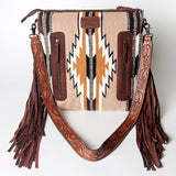 American Darling Signature Crossbody Hand Tooled Saddle Blanket Genuine Leather women bag western handbag purse