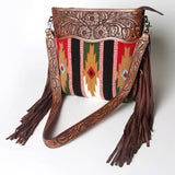 American Darling Signature Crossbody Hand Tooled Saddle Blanket by Hilason – Cowboy and equestrian accessories