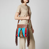 American Darling Signature Crossbody Hand Tooled Saddle Blanket Genuine Leather women bag western handbag purse