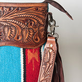 American Darling Signature Crossbody Hand Tooled Saddle Blanket Genuine Leather women bag western handbag purse