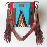 American Darling Signature Crossbody Hand Tooled Saddle Blanket Genuine Leather women bag western handbag purse