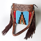 American Darling Signature Crossbody Hand Tooled Saddle Blanket Genuine Leather women bag western handbag purse