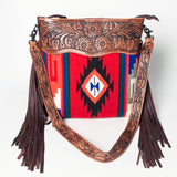 American Darling ADBGZ565 Signature Crossbody Hand Tooled Saddle Blanket Genuine Leather women bag western handbag purse