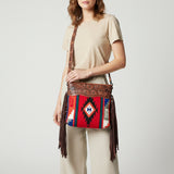 American Darling Signature Crossbody Hand Tooled Saddle Blanket Genuine Leather women bag western handbag purse