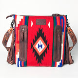 American Darling ADBGZ565 Signature Crossbody Hand Tooled Saddle Blanket Genuine Leather women bag western handbag purse