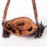 American Darling Signature Crossbody Hand Tooled Saddle Blanket Genuine Leather women bag western handbag purse