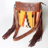 American Darling Signature Crossbody Hand Tooled Saddle Blanket Genuine Leather women bag western handbag purse