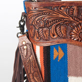 American Darling Signature Crossbody Hand Tooled Saddle Blanket Genuine Leather women bag western handbag purse