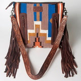 American Darling Signature Crossbody Hand Tooled Saddle Blanket Genuine Leather women bag western handbag purse