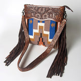 American Darling Signature Crossbody Hand Tooled Saddle Blanket by Hilason – Cowboy and equestrian accessories