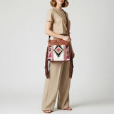 American Darling Signature Crossbody Hand Tooled Saddle Blanket Genuine Leather women bag western handbag purse