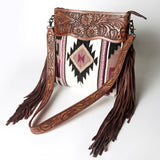 American Darling Signature Crossbody Hand Tooled Saddle Blanket Genuine Leather women bag western handbag purse